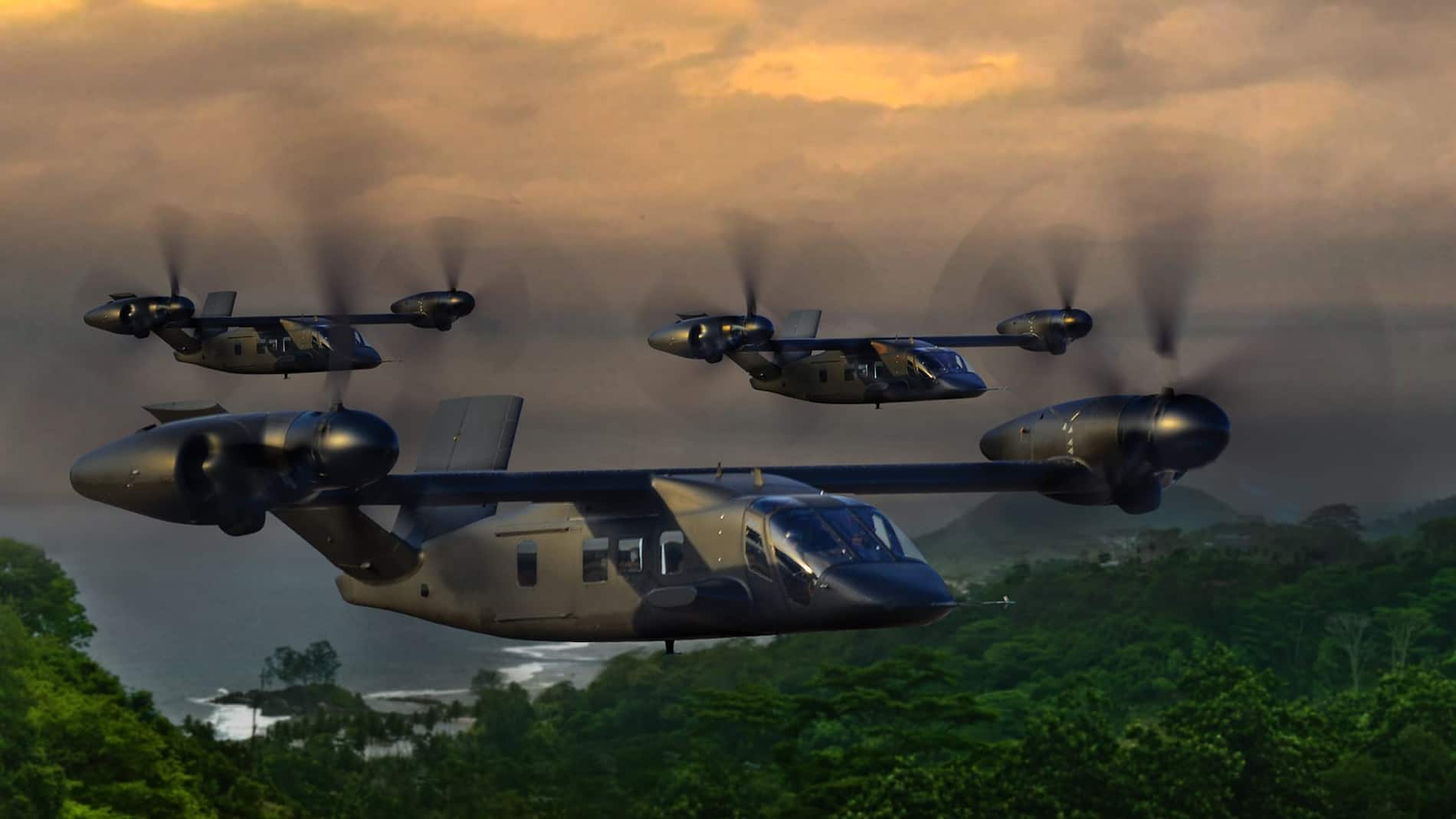 Bell V-280 Valor in flight - Bell's entry to the U.S. Army's Future Long Range Assault Aircraft for the Future Vertical Lift (FVL) competition.